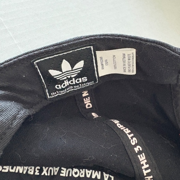 Adidas Adjustable Black Hat Patriotic Embroidered American Flag Theme Logo. - Picture 6 of 12